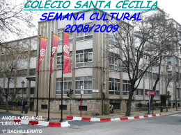 COLECIO SANTA CECILIA SEMANA CULTURAL 2008/2009