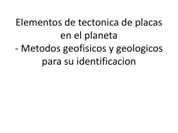 Elementos de tectonica de placas en el planeta
