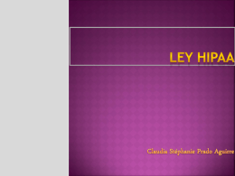 LEY HIPAA - auditoriasistemasucb / FrontPage