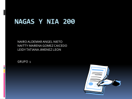 Diapositiva 1 - NIAs-ISAs