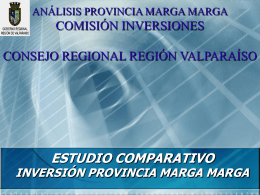 Estudio Comparativo Provincia Marga Marga