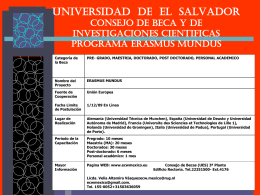 UNIVERSIDAD DE EL SALVADOR CONSEJO DE BECA Y DE