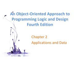 An Object-Oriented Approach to Programming Logic and