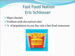 Fast Food Nation - LaGuardia Community College