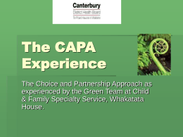 The CAPA Experience