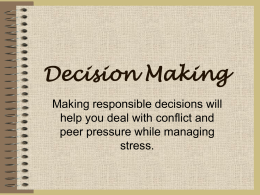 Decision Making - Nova Scotia Department of Education