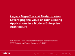 Leveraging the value of your existing applications