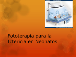 Fototerapia para la ictericia en neonatos