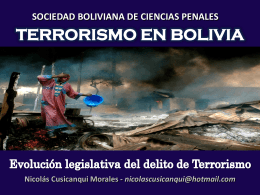 SOCIEDAD BOLIVIANA DE CIENCIAS PENALES