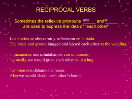 Reciprocal Reflexive Pronouns