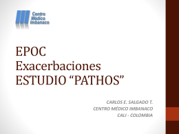 Exacerbaciones EPOC ESTUDIO “PATHOS”