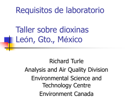 Dioxin Task Force –Analytical Techniques