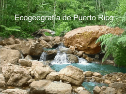 Brief ecological overview of Puerto Rico