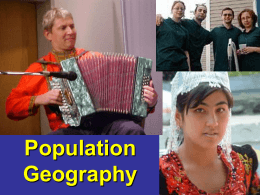 Population Geography - University of Wisconsin–Eau Claire