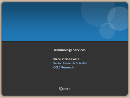 Terminology Services - OCLC: Worldwide, member