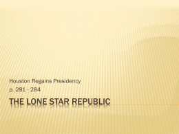 The Lone Star Republic - Eagle Mountain
