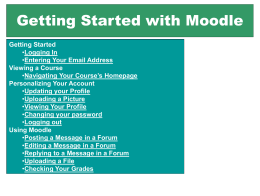 How to use Moodle! - Someprofs.org Homepage