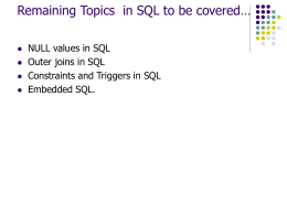 SQL Introduction