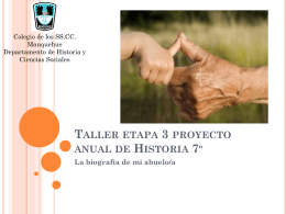Taller etapa 3 proyecto anual de Historia 7&#186