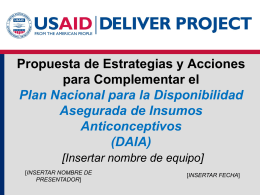 USAID | DELIVER PROJECT PowerPoint Presentation …