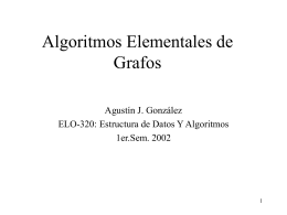 Algoritmos Elementales de Grafos