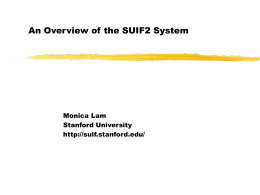 powerpoint - SUIF - Stanford University