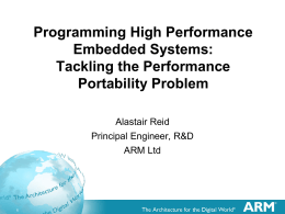 Programming High Performance Embedded Systems: …