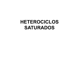HETEROCICLOS SATURADOS - Plataforma de Aprendizaje