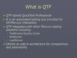 What is QTP