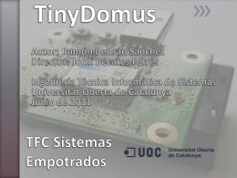 TFC Sistemas Empotrados - Repositori institucional: Home