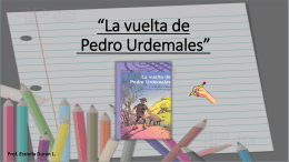 La vuelta de Pedro Urdemales”