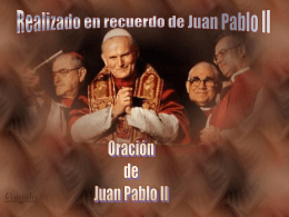 Oracion de Juan Pablo II