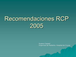 RCP recomendaciones 2005