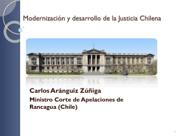 Innovaciones en la Justicia Chilena: sus estrategias, los