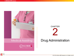 Drug Administration - McGraw