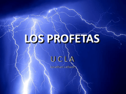 LOS PROFETAS - Lic. Jonathan Latham