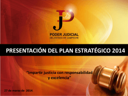 Diapositiva 1 - Poder Judicial del Estado de Campeche
