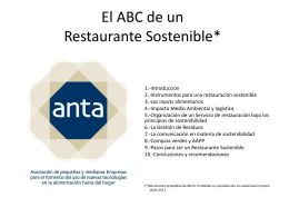 El ABC de un Restaurante Sostenible