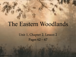 The Eastern Woodlands - Edmond Public Schools