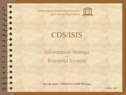 CDS/ISIS