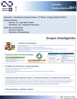 Diapositiva 1 - Facultad de Ciencias. Universidad de Alicante