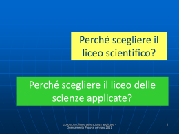 Diapositiva 1 - Liceo Statale “Alvise Cornaro”