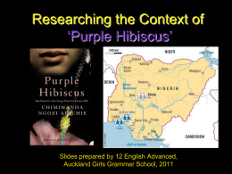 Research: Context of ‘Purple Hibiscus’