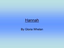 Hannah - Wikispaces