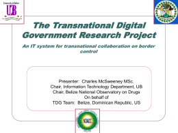 The Transnational Digital Government project