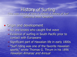 History of Surfing - College of the Canyons