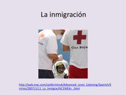 La inmigracion en Espana