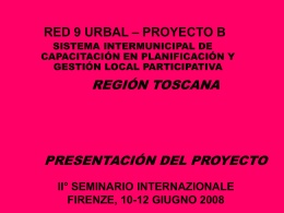 RED 9 URBAL – PROYECTO B R9-B1-06