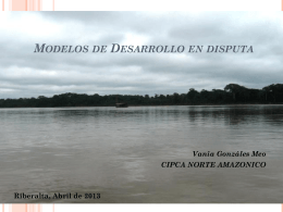 Modelos de Desarrollo en la Amazonia Boliviana