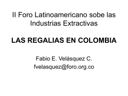 II Foro Latinoamericano sobe las Industrias Extractivas